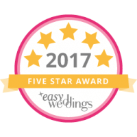 Easy Weddings 2017 5 Star Award